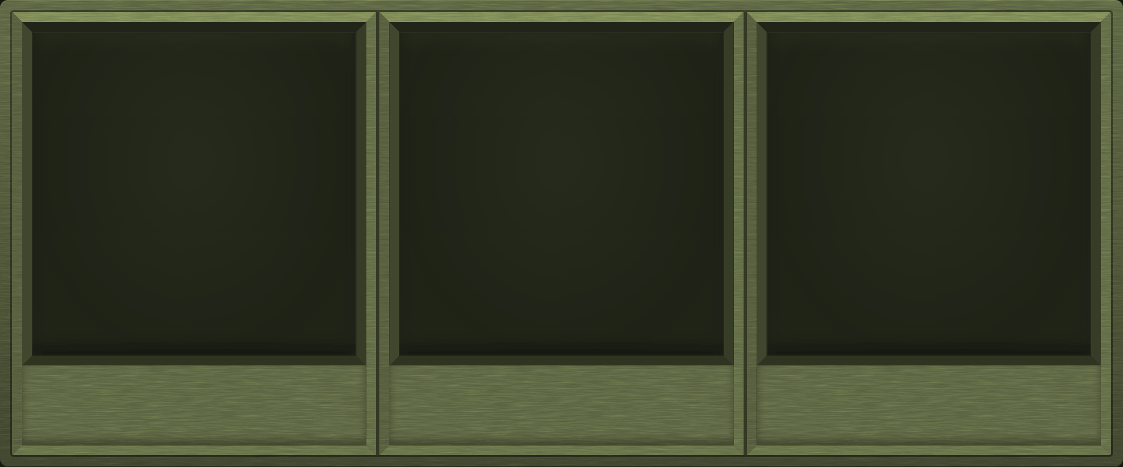 Sun-Faded Olive Display Case (1x3)